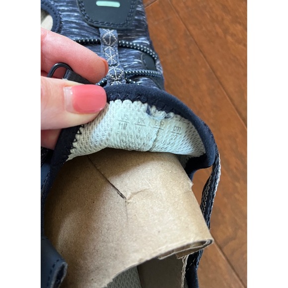 Dr Scholls Sandals Womens 11 M Andrews Fisherman Closed Toe Flats Gray Fabric - Picture 9 of 11